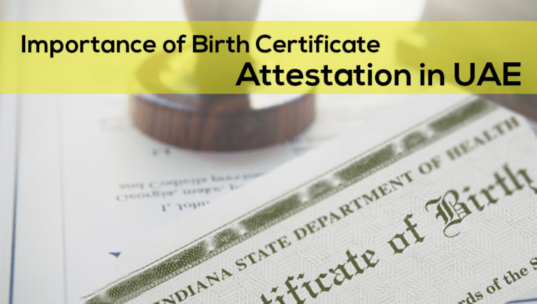 Birth Certificate Attestation